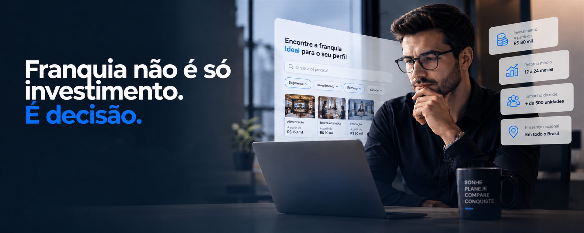Franquia não é só investimento. É decisão.
