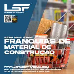 Franquias de MATERIAL DE CONSTRUÇÃO