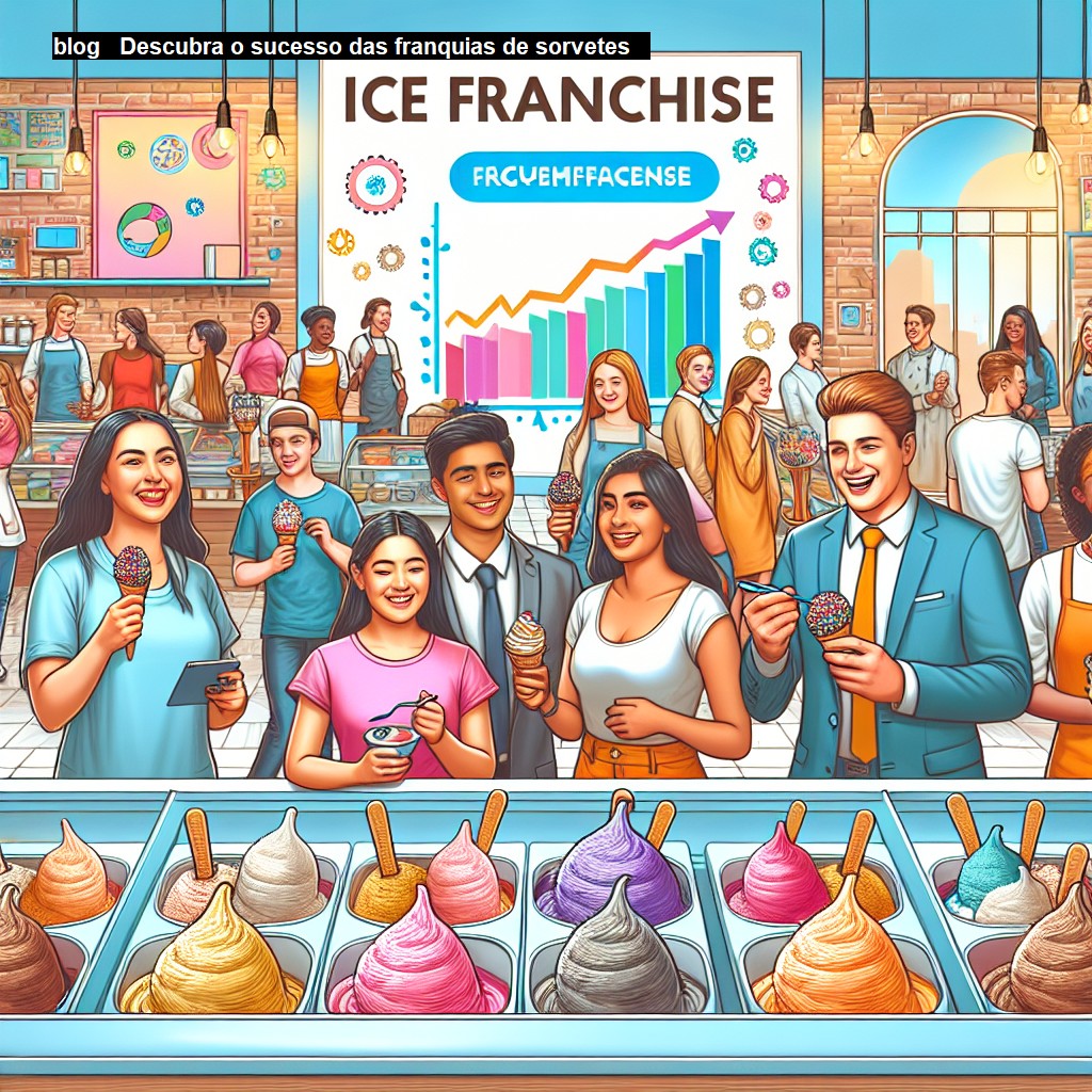   Descubra o sucesso das franquias de sorvetes   