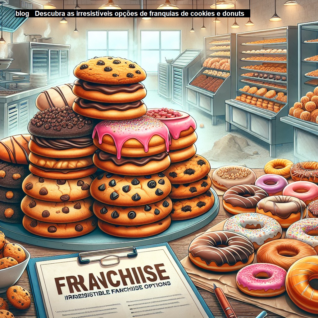   Descubra as irresistíveis opções de franquias de cookies e donuts   
