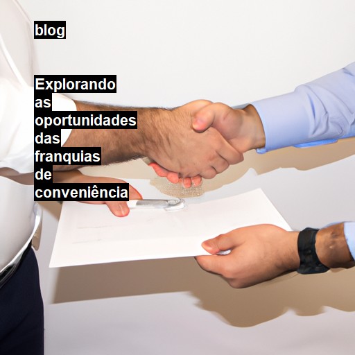   Explorando as oportunidades das franquias de conveniência  