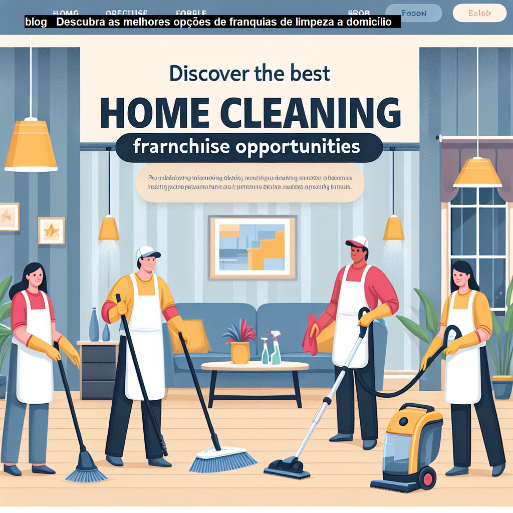   Descubra as melhores opções de franquias de limpeza a domicílio   